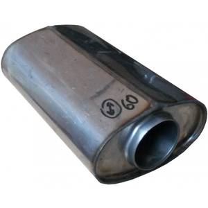 photo Пламегаситель Овальный 160х93х250 мм труба 63мм с набивкой