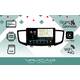 Штатная Магнитола для HONDA Pilot 2016-2019 (Android 13, 8 ядер UIS7862, 4+32Гб, SIM, QLED 1280x720)