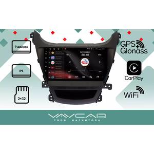 photo Штатная Магнитола для HYUNDAI Elantra 2013-2015 (Android 8.1, 4 ядра Speadrum 8141E, 2+32Гб)