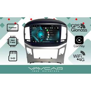 photo Штатная Магнитола для HYUNDAI H1 Starex 2016-2019 без часов (Android 13, 8 ядер UIS9863, 2+32Гб, SIM, QLED 1280x720)