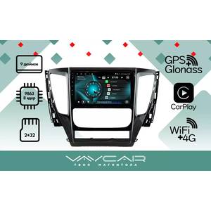 photo Штатная Магнитола для MITSUBISHI Pajero Sport 2015-2019 (Android 13, 8 ядер UIS9863, 2+32Гб, SIM, QLED 1280x720)