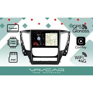 photo Штатная Магнитола для MITSUBISHI Pajero Sport 2015-2019 (Android 13, 8 ядер UIS7862, 4+64Гб, SIM, QLED 1280x720)
