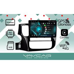 Кликните для увеличения изображения Штатная Магнитола Vaycar для MITSUBISHI Outlander 2012-2019, арт: (VA47-1006-10V2)