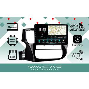 photo Штатная Магнитола для MITSUBISHI Outlander 2012-2019 (Android 13, 8 ядер UIS7862, 4+32Гб, SIM, QLED 1280x720)