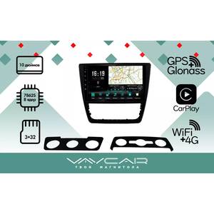 Кликните для увеличения изображения Штатная Магнитола Vaycar для SKODA Yeti 2013-2017, арт: (VA65-1225-10V3)