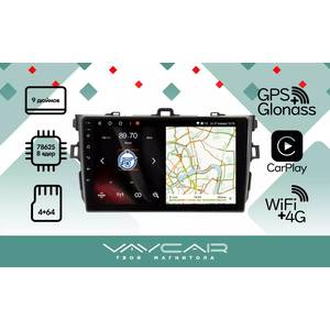 photo Штатная Магнитола для TOYOTA Corolla E150 2007-2013 (Android 13, 8 ядер UIS7862, 4+64Гб, SIM, QLED 1280x720)