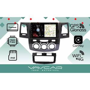 photo Штатная Магнитола для TOYOTA Hilux 2012-2015 (Android 13, 8 ядер UIS7862, 4+64Гб, SIM, QLED 1280x720)