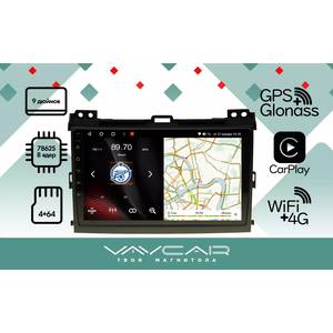 Кликните для увеличения изображения Штатная Магнитола Vaycar для TOYOTA Prado 120 2002-2009, арт: (VA77-0456-09VO4)