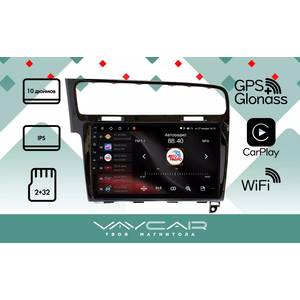 Кликните для увеличения изображения Штатная Магнитола Vaycar для VOLKSWAGEN Golf 7 2012-2019, арт: (VA81-0257-10L)