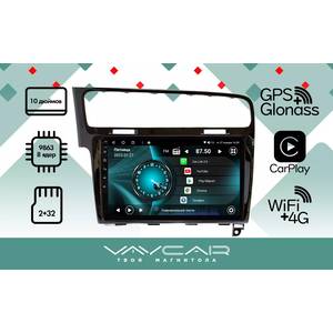 Кликните для увеличения изображения Штатная автомагнитола VW Golf 7 2013+ VAYCAR 10L, арт: (VA81-0257-10L)