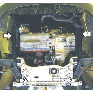 Защита Двигатель,Коробка переключения передач Skoda Superb ( 2008-2013 ) г. арт: 32703-2322