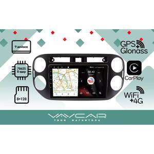photo Штатная Магнитола для VOLKSWAGEN Tiguan 2011-2017 (Android 13, 8 ядер UIS7862, 8+128Гб, SIM, QLED 1280x720)