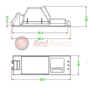 Камера заднего вида RedPower HYU176P Premium для Hyundai IX35 (2009-2013) photo2 Интернет магазин Автоаксессуаров Камера заднего вида RedPower, камеры заднего вида