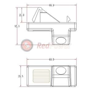 Камера заднего вида RedPower TOY169P Premium для Toyota Prado 120 запаска под днищем, TL100 (2002-2009), TL 200 photo3 Интернет магазин Автоаксессуаров Камера заднего вида RedPower, камеры заднего вида