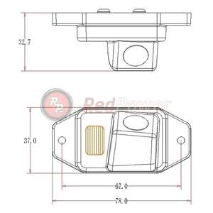 Камера заднего вида RedPower TOY171P Premium для Toyota Land Cruiser Prado 120 (2002-2009) запаска на задней двери photo1 Интернет магазин Автоаксессуаров Камера заднего вида RedPower, камеры заднего вида