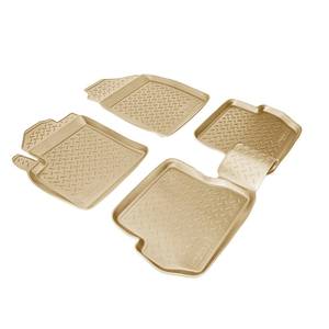 Коврики салонные для Ford Fusion (JU2) (2002-2008)\ Ford Fiesta (JH1/JD3) (2002-2008) (бежевый), (арт: NPL-Po-22-19-B)
