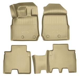photo Коврики салонные для Isuzu MU-X II (2020) (1 и 2 ряд) (бежевый), (арт: NPA11-C34-560-B)