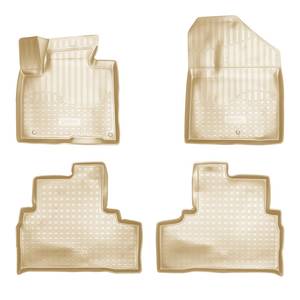 Коврики салонные для Kia Sorento Prime 3D (2015) (бежевый), (арт: NPA10-C43-652-B)