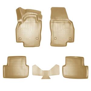 photo Коврики салонные для Volkswagen Polo VI (HB) (AW) 3D (2017) (бежевый), (арт: NPA11-C95-423-B)