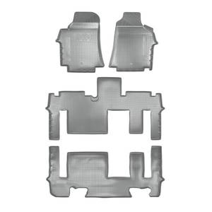 photo Коврики салонные для Hyundai H1 (2007) (4 шт., 3 ряда) (серый), (арт: NPA00-C31-170-G)
