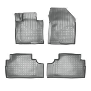 photo Коврики салонные для Hyundai Santa Fe 3D (2018) (7 мест) (серый), (арт: NPA10-C31-531-G)