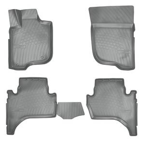 photo Коврики салонные для Mitsubishi L200 IV 3D (2006-2015)\ Fiat Fullback 3D (2016) (серый), (арт: NPA11-C59-330-G)