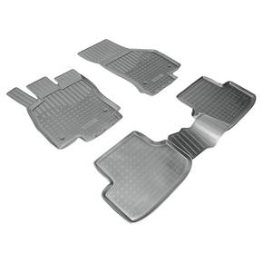 Кликните для увеличения изображения Коврики салонные для Seat Leon (5F1) (5 дв) (2012) (AT) (серый), (арт: NPA11-C80-360-G)
