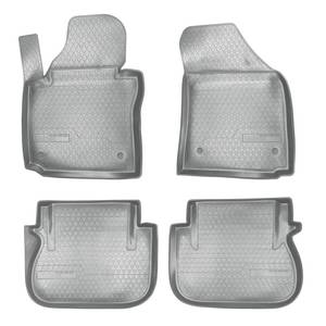 Коврики салонные для Volkswagen Caddy III (2004-2015)\ Volkswagen Caddy IV (2015) (2 задн.сдвижные двери) (серый), (арт: NPA10-C95-024-G)