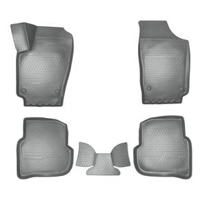 photo Коврики салонные для Volkswagen Polo (SD) 3D (2010) (серый), (арт: NPA11-C95-421-G)
