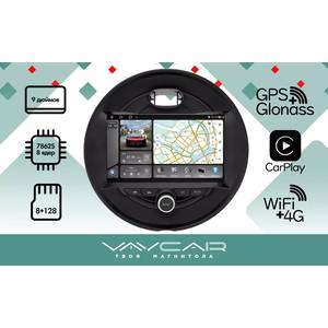 photo Штатная Магнитола для Mini Cooper 2015-2018 (Android 13, 8 ядер UIS7862, 8+128Гб, SIM, QLED 2K 2000x1000)