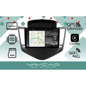photo Штатная Магнитола для CHEVROLET Cruze 2008-2012 (Android 13, 8 ядер UIS7862, 4+64Гб, SIM, QLED 2K 2000x1000)