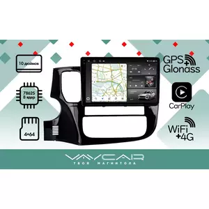 Штатная автомагнитола MITSUBISHI Outlander 2012-2019 Vaycar 10VO4_2HD, арт: (VA47-1006-10VO4_2HD)