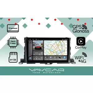 photo Штатная Магнитола для TOYOTA Highlander 2014-2020 (Android 13, 8 ядер UIS7862, 8+128Гб, SIM, QLED 2K 2000x1000)