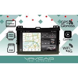 photo Штатная Магнитола для TOYOTA Prado 120 2002-2009 (Android 13, 8 ядер UIS7862, 4+64Гб, SIM, QLED 2K 2000x1000)