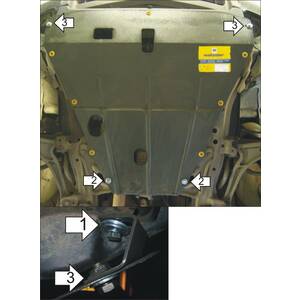 Защита Двигатель, Коробка переключения передач Acura MDX ( 2000-2005 ) г. арт: 03401 photo1 Интернет магазин Автоаксессуаров Защита картера, МКПП, АКПП, РК, ТБ (Мотодор)