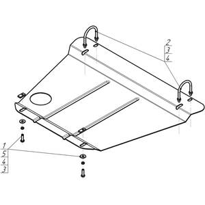 Защита Двигатель Audi 100 ( 1990-1994 ) г. арт: 00109 photo1 Интернет магазин Автоаксессуаров Защита картера, МКПП, АКПП, РК, ТБ (Мотодор)