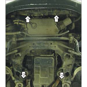 Защита Двигатель; КПП Audi A4 ( 2004-2007 ) г. арт: 02713 photo2 Интернет магазин Автоаксессуаров Защита картера, МКПП, АКПП, РК, ТБ (Мотодор)