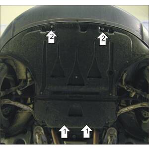 Защита Двигатель, Коробка переключения передач Audi A6 ( 2004-2008 ) г. арт: 00118 photo2 Интернет магазин Автоаксессуаров Защита картера, МКПП, АКПП, РК, ТБ (Мотодор)
