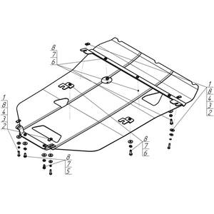 Защита Двигатель, Коробка переключения передач Audi A8 ( 2009-2014 ) г. арт: 00147