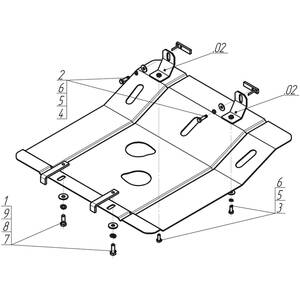 Защита Двигатель BMW 3 (e30) ( 1982-1992 ) г. арт: 00203 photo2 Интернет магазин Автоаксессуаров Защита картера, МКПП, АКПП, РК, ТБ (Мотодор)