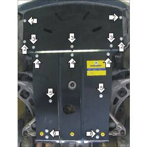 Защита Двигатель, Радиатор BMW 3 (e46) ( 1998-2001 ) г. арт: 00212 photo2 Интернет магазин Автоаксессуаров Защита картера, МКПП, АКПП, РК, ТБ (Мотодор)