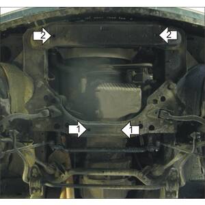 Защита Двигатель BMW 5 (e34) ( 1987-1995 ) г. арт: 00204 photo2 Интернет магазин Автоаксессуаров Защита картера, МКПП, АКПП, РК, ТБ (Мотодор)