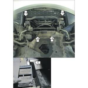 Защита Радиатор BMW 5 (e60) ( 2007-2010 ) г. арт: 00222 photo3 Интернет магазин Автоаксессуаров Защита картера, МКПП, АКПП, РК, ТБ (Мотодор)