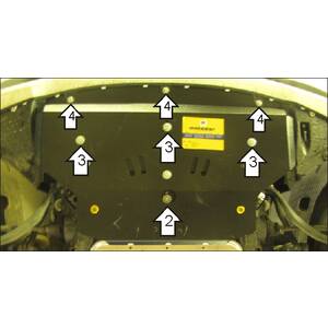 photo Защита Радиатор BMW X3 (e83) ( 2004-2010 ) г. арт: 10201