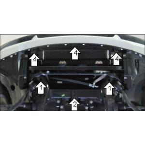 Защита Радиатор BMW X3 (e83) ( 2004-2010 ) г. арт: 10201 photo1 Интернет магазин Автоаксессуаров Защита картера, МКПП, АКПП, РК, ТБ (Мотодор)