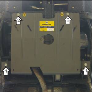 Защита Двигатель, Коробка переключения передач Chery Kimo ( 2007-2014 ) г. арт: 09007 photo1 Интернет магазин Автоаксессуаров Защита картера, МКПП, АКПП, РК, ТБ (Мотодор)