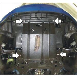 Защита Двигатель, Коробка переключения передач Chevrolet Aveo ( 2011-2015 ) г. арт: 03032 photo1 Интернет магазин Автоаксессуаров Защита картера, МКПП, АКПП, РК, ТБ (Мотодор)