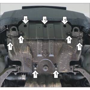 Защита Радиатор Chevrolet TrailBlazer ( 2012-2015 ) г. арт: 13008 photo2 Интернет магазин Автоаксессуаров Защита картера, МКПП, АКПП, РК, ТБ (Мотодор)