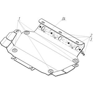 Защита Радиатор Chevrolet TrailBlazer ( 2012-2015 ) г. арт: 13008 photo3 Интернет магазин Автоаксессуаров Защита картера, МКПП, АКПП, РК, ТБ (Мотодор)