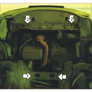 Защита Двигатель; КПП Citroen Xsara Picasso ( 1999-2007 ) г. арт: 00406 photo2 Интернет магазин Автоаксессуаров Защита картера, МКПП, АКПП, РК, ТБ (Мотодор)